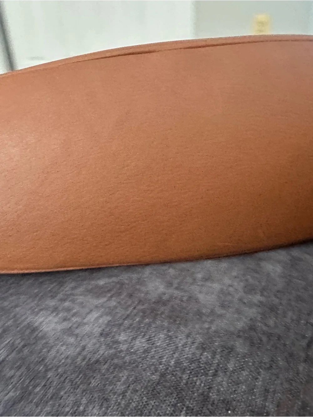 Michael Kors Cognac Leather Tote with Cream Straps